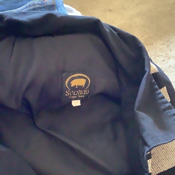 Z Zegna Men’s Blazer Sport Coat Blue Size 50R Degraded Check Linen Cotton - Picture 5 of 10